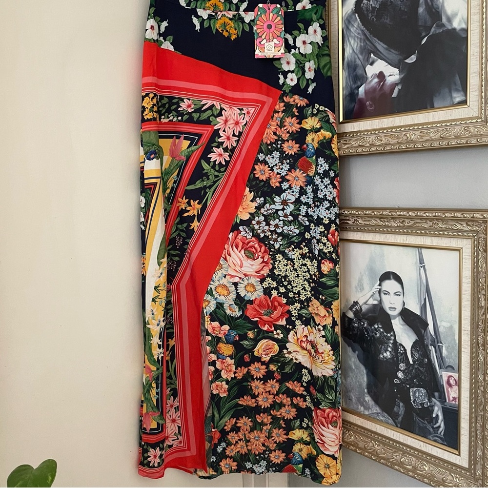 ANTHROPOLOGIE Farm Rio Fiji Midi Skirt - Picture 5 of 16